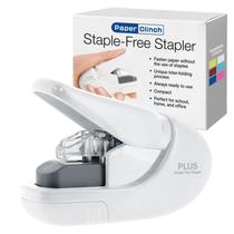 Grampeador sem grampos PLUS Paper Clinch Compact Branco Marfim Grampeador sem grampos PLUS Paper Clinch Compact Branco Marfim