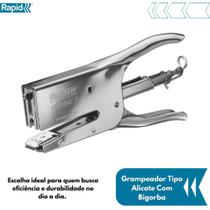 Grampeador Tipo Alicate Com Bigorna K1 Rapid