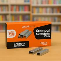 Grampo 106 Barra 6 Jocar Office Caixa com 3.500 Grampos Galvanizados