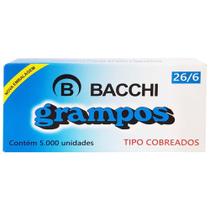 Grampo 26/6 Cobreado Bacchi 5000 Unidades