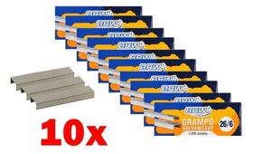 Grampo 26/6 Galvanizado 10 Cxs C/ 5000 Unidades Brw