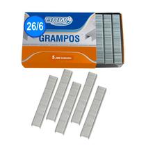 Grampo 26/6 para grampeador 20fls Galvanizado BRW 5000un