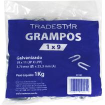 Grampo Cerca Arame Farpado E Liso 1X9 Saco 1Kg Tradestar Grampo Cerca Arame Farpado E Liso 1X9 Saco 1Kg Tradestar