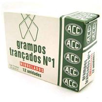 Grampo clips trançados mariposa N1 niquelado 12 un Acc