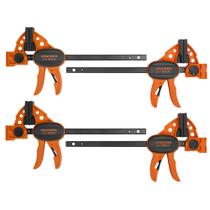 Grampo de Barra Jorgensen 15 cm Kit com 4 Peças Leve Capacidade 68 kg