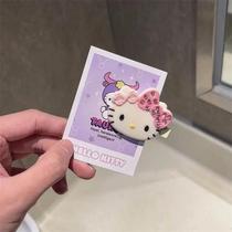 Grampo De Cabelo Cravejado De Diamantes Da Hello Kitty Para Meninas Fofas My Melody Sem Costura Grampo De Cabelo Cravejado De Diamantes Da Hello Kitty Para Meninas Fofas My Melody Sem Costura
