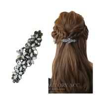 Grampo De Cabelo De Cristal Coreano Com Flor De Strass, Acessórios Elegantes Para Cabelo De Grampo De Cabelo De Cristal Coreano Com Flor De Strass, Acessórios Elegantes Para Cabelo De