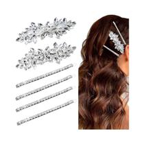 Grampo De Cabelo De Pérola Com Strass, Grampo De Vidro Em Forma De Olho De Cavalo Para Festas