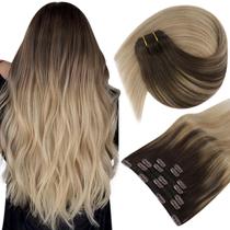 Grampo de cabelo em extensões Sunny Hair Straight Remy Human Hair