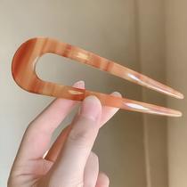 Grampo de Cabelo em Formato U Vintage Estilo Coreano Chinês Acessórios De Cabelo Para Coque Feminino Grampo de Cabelo em Formato U Vintage Estilo Coreano Chinês Acessórios De Cabelo Para Coque Feminino