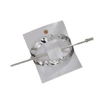 Grampo De Cabelo Geométrico Em Metal Dourado E Prateado, Ferramenta De Estilo Para Coque, Acessórios