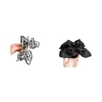 Grampo De Cabelo Grande Elegante Preto E Branco Para Mulheres, Acessório De Cabelo Para Coque Grampo De Cabelo Grande Elegante Preto E Branco Para Mulheres, Acessório De Cabelo Para Coque