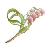 Grampo De Cabelo Grande Em Forma De Orquídea, Estilo Fada, Sensação Premium, Clip De Cabelo Para Grampo De Cabelo Grande Em Forma De Orquídea, Estilo Fada, Sensação Premium, Clip De Cabelo Para