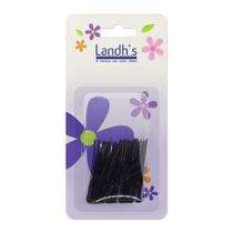 Grampo de Cabelo Invisível Preto Landhs 50 Unidades Penteado Firme Grampo de Cabelo Invisível Preto Landhs 50 Unidades Penteado Firme