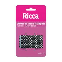 Grampo de Cabelo Style Poir 10 Unidades Metal Ricca