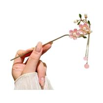 Grampo De Cabelo Vintage Chinês Com Franjas Florais Feminino Acessórios De Joias De Metal Grampo De Cabelo Vintage Chinês Com Franjas Florais Feminino Acessórios De Joias De Metal