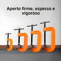 Grampo De Madeira Ajustável Em Aço Fundido De Alta Resistência 1”-5” Clip Tipo C Portátil Grampo De Madeira Ajustável Em Aço Fundido De Alta Resistência 1”-5” Clip Tipo C Portátil