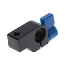 Grampo de vara única universal de 15 mm Instale em um furo de rosca de 1/4" para a câmera DSLR Rig (botão azul)