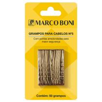 Grampo Dourado Para Cabelo com 50 Unidades Nº 5 - Marco Boni