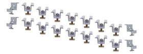Grampo End/mid Clamp P/ 8 Painel Placa Solar De 35/40mm