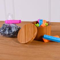 Grampo Fecha Embalagens Colorido Kit 10 Peças Bene Casa