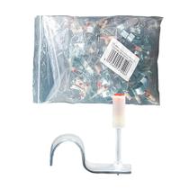 Grampo Finca Pino Meia Lua 20mm Fixação de Tubos e Cabos 100 Unid.