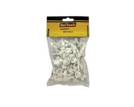 Grampo Fixa Fio 12mm + Prego com 100 Peças Beltools