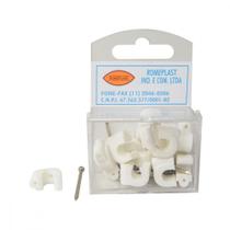 Grampo Fixa Fio Romeplast 07Mm Branco Com 15 Pecas Grampo Fixa Fio Romeplast 07Mm Branco Com 15 Pecas