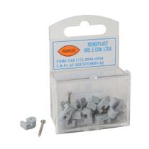Grampo Fixa Fio Romeplast Telefone N1 Com 20 Pecas