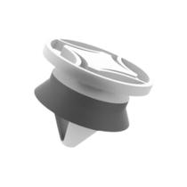 Grampo Forro Porta Branco com Borracha C3 C4 208 3008 2008 C4 Picasso Fluence Logan Megane Scenic Kangoo