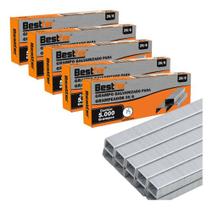 Grampo Galvanizado 26/6 5000 Grampos Kit 5 Caixas Resistente