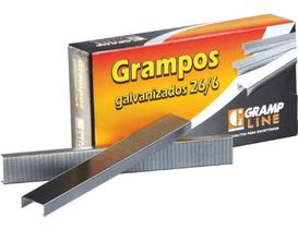 Grampo Galvanizado 26/6 Com 5000 Unidades Gramp Line Grampo Galvanizado 26/6 Com 5000 Unidades Gramp Line