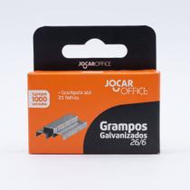 Grampo Galvanizado 26/6 para Grampeador Caixa com 1.000 Unidades Jocar Office