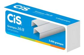 Grampo Galvanizado 26/8 5000 Grampos - Cis Grampo Galvanizado 26/8 5000 Grampos - Cis