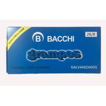 Grampo galvanizado 26/8 caixa com 5000 unidades - bacchi Grampo galvanizado 26/8 caixa com 5000 unidades - bacchi