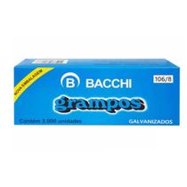 Grampo grampeador 106/8 galvanizado 3000 un Bacchi