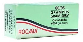 Grampo Grampeador Pneumatico 80/06mm Rocama 6000 Pcs 1 Cx