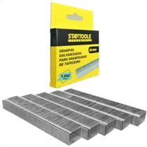 Grampo Grampeador Tapeceiro 6mm 1000 Unidades Profissional Grampo Grampeador Tapeceiro 6mm 1000 Unidades Profissional
