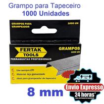 Grampo Grampeador Tapeceiro 6mm, 8mm, 10mm Profissional Caixa 1000 Unidades - Fertak - Fertak Tools