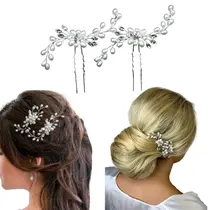Grampo Grinalda Acessório Presilha Cabelo De Noiva A8