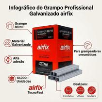 Grampo Industrial 80/10 Para Grampeador Pneumático Estofador 10 Mil Peças Reforçado Kit Grampo Industrial 80/10 Para Grampeador Pneumático Estofador 10 Mil Peças Reforçado Kit