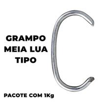 Grampo Meia Lua Tipo C Pacote com 1kg Grampo Meia Lua Tipo C Pacote com 1kg