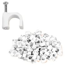 Grampo Miguelão Fixa Fio Cabo Coaxial/ 10mm / RG6 com Prego - 70 unidades Grampo Miguelão Fixa Fio Cabo Coaxial/ 10mm / RG6 com Prego - 70 unidades