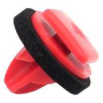 Grampo moldura paralama traseiro vermelho ( 10 pecas )
