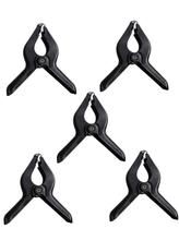 Grampo Multiuso com Mola 75mm Preto Resistente Prático Ideal para Fixação Artesanato Marcenaria e Reparos