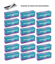 Grampo P/ Grampeador 26/6 Atacado Marca Onda Caixa com 20 Cx