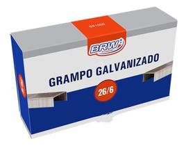 Grampo P/ Grampeador 26/6 Galvanizado C/ 5000 Unidades Grampo P/ Grampeador 26/6 Galvanizado C/ 5000 Unidades