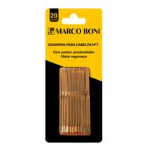 Grampo Para Cabelo com 20 unidades Nº 7 Dourado Marco Boni