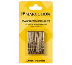 Grampo Para Cabelo Com 50 Unid Nr 5 Dourado Marco Boni