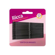 Grampo Para Cabelo Preto N7 Ricca 342